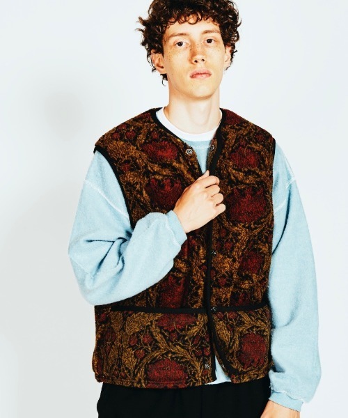 SUNNY  SPORTS（サニースポーツ）の「SUNNY SPORTS/サニースポーツ LIBERTY SIMPLE VEST リバティ シンプルベスト（ベスト・メンズ・グリーン/レッド・X-SMALL/LARGE/MEDIUM）」の13枚目の写真