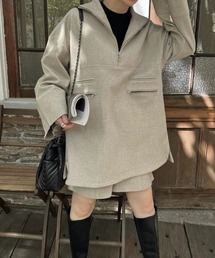 WILLFULLY | half zip warm touch medium OP(ワンピース)