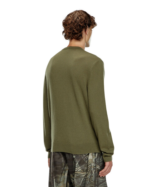 【送料&関税込】Diesel K-vieri Crewneck Jumper Men's Wool and cashmere jumper | Green | Diesel
