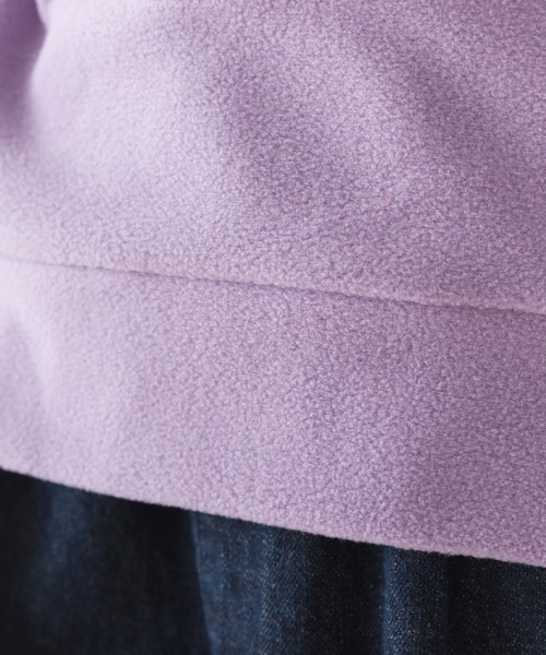 OMNES（オムネス）の「キッズふわ軽静電気防止マイクロフリーストレーナー長袖（スウェット・キッズ・グリーン/パープル/チャコールグレー・140/130/100/110/120）」の7枚目の写真