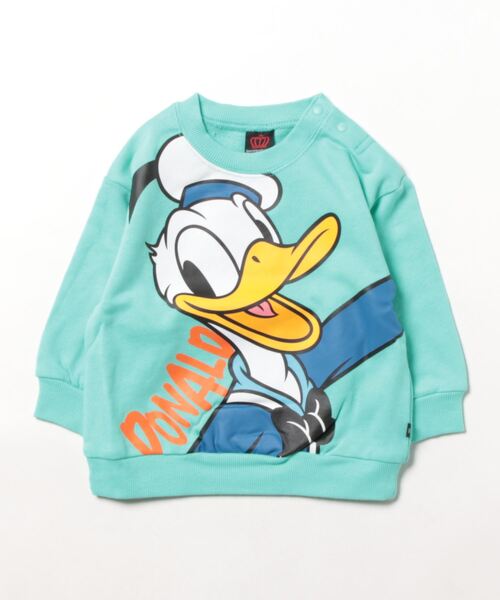 Disney(ディズニー)の「親子お揃い ディズニー BIGフェイストレーナー 9122K(スウェット・キッズ・ブラック×レッド/ホワイト×ブルー/その他9/その他26・80cm/130cm/120cm/140cm/110cm/100cm/150cm/90cm)」の11枚目の写真