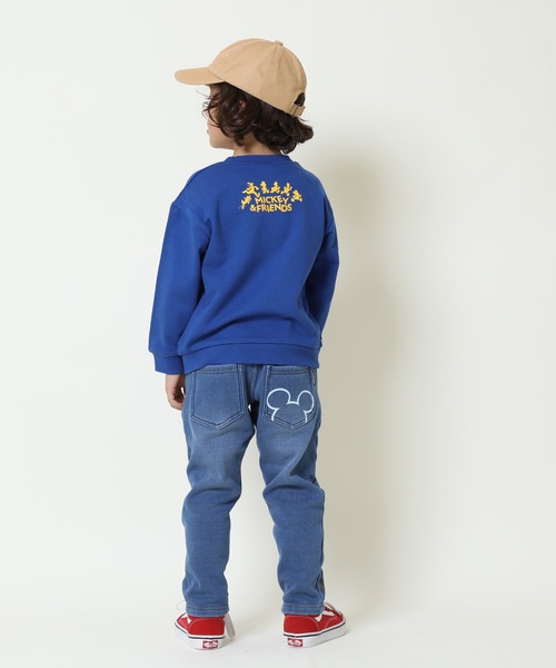 Disney(ディズニー)の「親子お揃い ディズニー BIGフェイストレーナー 9122K(スウェット・キッズ・ブラック×レッド/ホワイト×ブルー/その他9/その他26・80cm/130cm/120cm/140cm/110cm/100cm/150cm/90cm)」の12枚目の写真