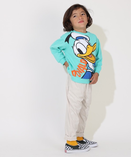 Disney(ディズニー)の「親子お揃い ディズニー BIGフェイストレーナー 9122K(スウェット・キッズ・ブラック×レッド/ホワイト×ブルー/その他9/その他26・80cm/130cm/120cm/140cm/110cm/100cm/150cm/90cm)」の10枚目の写真
