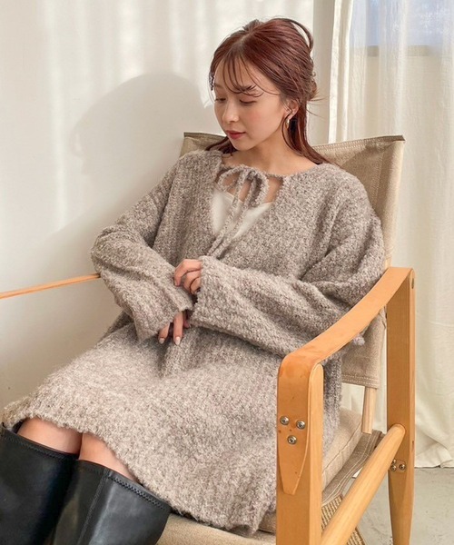 LOWRYS FARM（ローリーズファーム）の「ラメニットミニワンピース