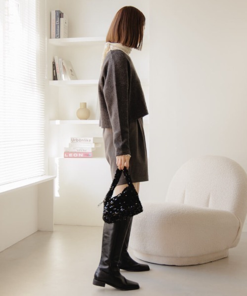 flower(フラワー)の「ウォーミーハーフパンツ(その他パンツ・レディース・グレー/ブラウン・FREE)」の14枚目の写真