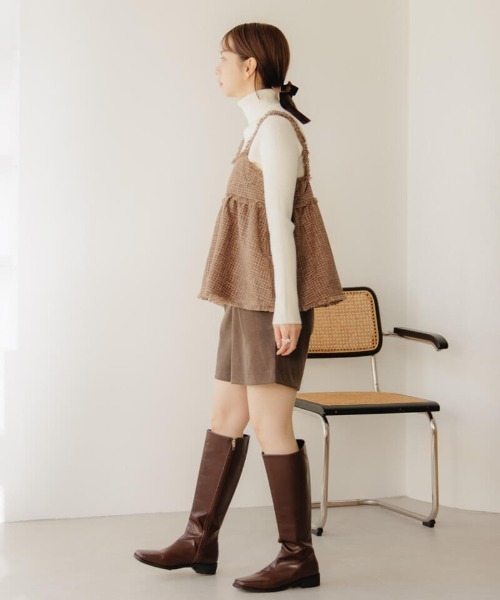 flower(フラワー)の「ウォーミーハーフパンツ(その他パンツ・レディース・グレー/ブラウン・FREE)」の20枚目の写真