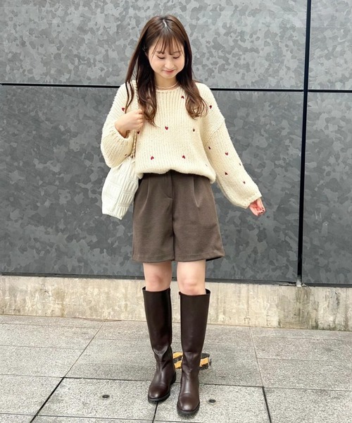 flower(フラワー)の「ウォーミーハーフパンツ(その他パンツ・レディース・グレー/ブラウン・FREE)」の21枚目の写真