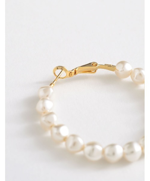 Re:EDIT（リエディ）の「[Accessory Collection][3点セット]フェイクパールフープピアスSET[（ピアス（両耳用）・レディース・ゴールド/シルバー・FREE）」の9枚目の写真