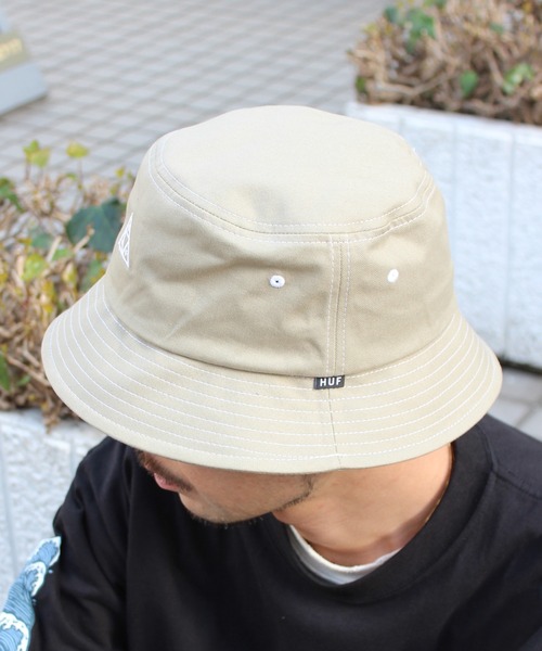 HUF（ハフ）の「【HUF】ハフ HUF SET TT BUCKET バケットハット 綿100% HT00717（ハット・メンズ・ブラック/オートミール/ナチュラル・L/XL/S/M）」の6枚目の写真