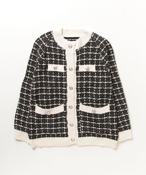 gossip!ロサンゼルス(ゴシップロサンゼルス)の「YUGA チェック柄カーディガン(カーディガン/ボレロ・レディース・ホワイト/ブラック・FREE)」の12枚目の写真