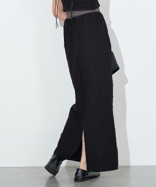 Lui's(ルイス)の「ふくれチュールナロースカート(スカート・レディース・オフホワイト/ブラック・FREE)」の9枚目の写真