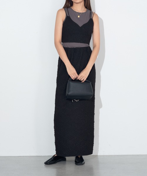 Lui's(ルイス)の「ふくれチュールナロースカート(スカート・レディース・オフホワイト/ブラック・FREE)」の10枚目の写真