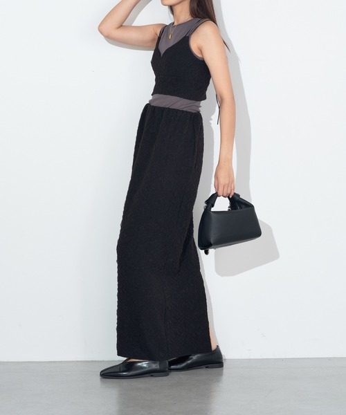 Lui's(ルイス)の「ふくれチュールナロースカート(スカート・レディース・オフホワイト/ブラック・FREE)」の13枚目の写真