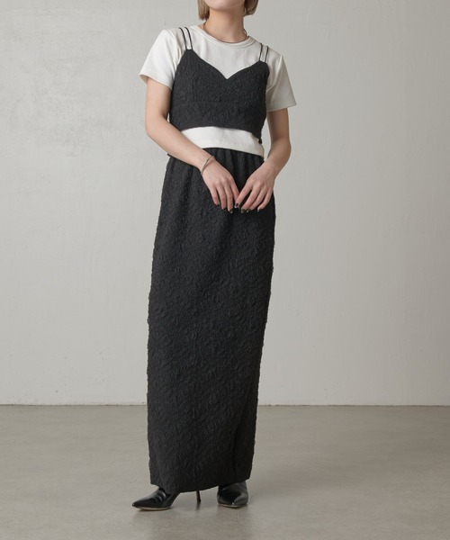 Lui's(ルイス)の「ふくれチュールナロースカート(スカート・レディース・オフホワイト/ブラック・FREE)」の21枚目の写真