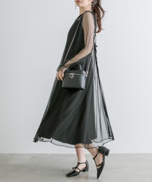 OLIVE des OLIVE(オリーブデオリーブ)の「【WEB限定】マルチウェイワンピース 1041180040(ドレス・レディース・チャコールグレー/ブラック・FREE)」の16枚目の写真