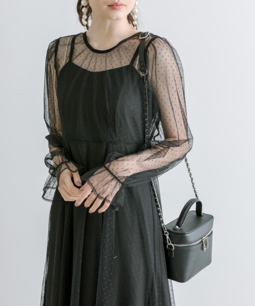 OLIVE des OLIVE(オリーブデオリーブ)の「【WEB限定】マルチウェイワンピース 1041180040(ドレス・レディース・チャコールグレー/ブラック・FREE)」の17枚目の写真