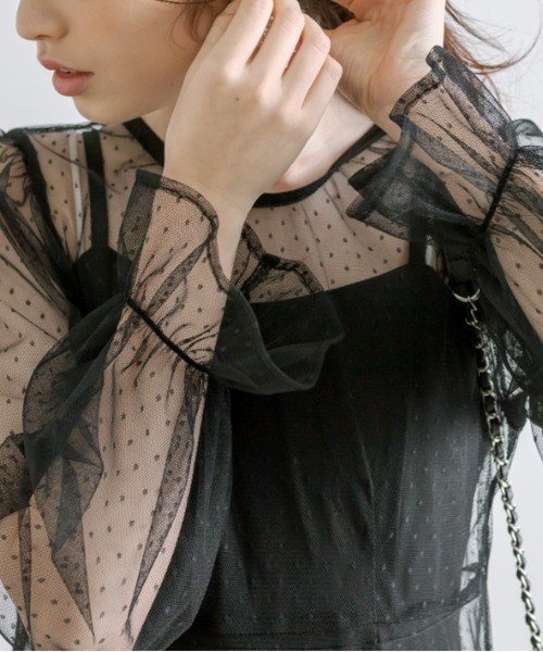 OLIVE des OLIVE(オリーブデオリーブ)の「【WEB限定】マルチウェイワンピース 1041180040(ドレス・レディース・チャコールグレー/ブラック・FREE)」の8枚目の写真