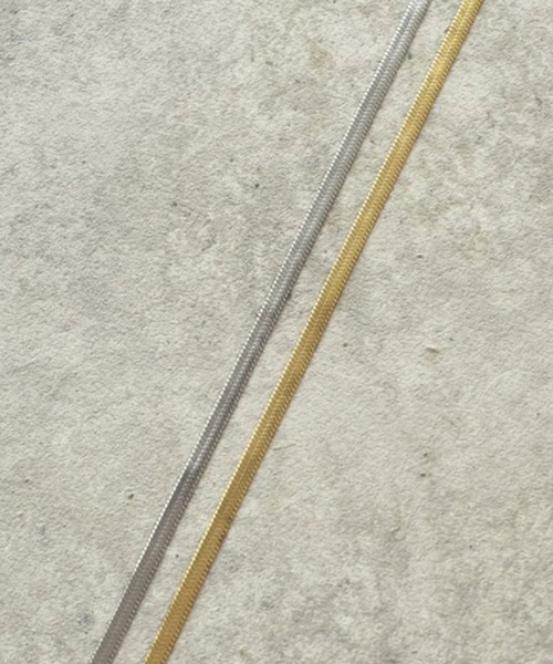 GOLDY（ゴールディ）の「【GOLDY】アレルギー対応 フラット チェーン ショート ステンレス ネックレス / 3230215（ネックレス・レディース・シルバー/ゴールド・FREE）」の8枚目の写真