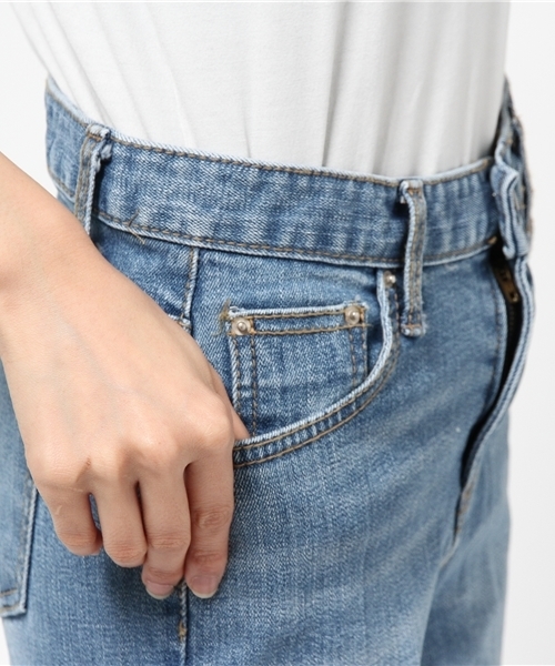 CIAOPANIC（チャオパニック）の「【Ciaopanic】　裾グラデーション加工ストレート（デニムパンツ・レディース・インディゴブルー・MEDIUM/SMALL）」の8枚目の写真