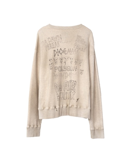 週末限定SALE】メゾンミハラヤスヒロ グラフィック 落書きスエット