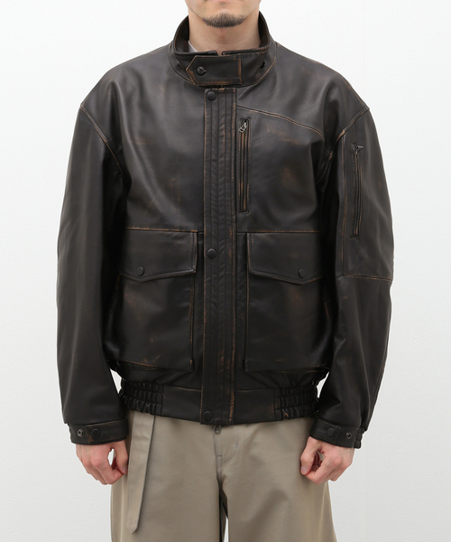CCU シーシーユー　morgan bomber JKT レザー CCU 