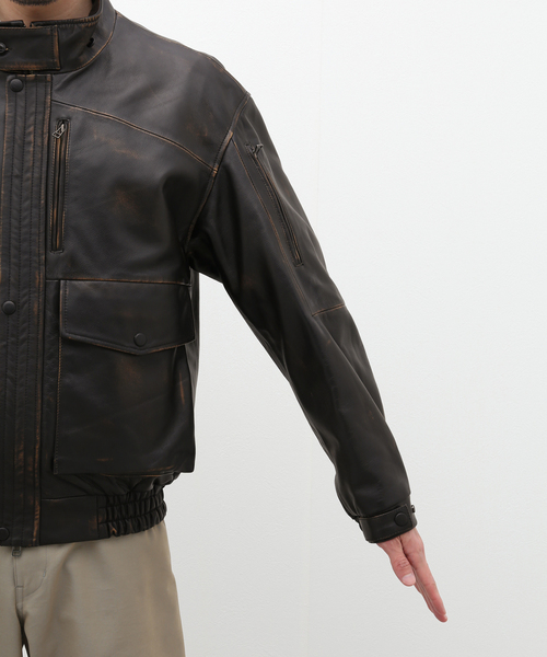CCU シーシーユー　morgan bomber JKT レザー JOURNAL STANDARD（ジャーナルスタンダード）の「【CCU