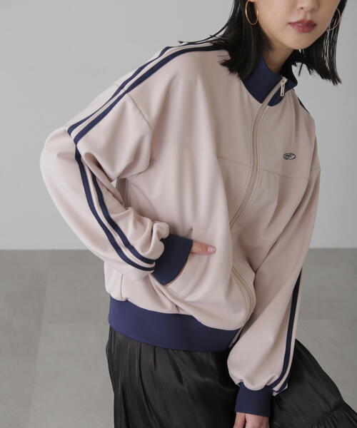 FREE'S MART（フリーズマート）の「◆サイドライントラックジャケット（ブルゾン・レディース・ホワイト/ネイビー・SMALL/MEDIUM）」の7枚目の写真