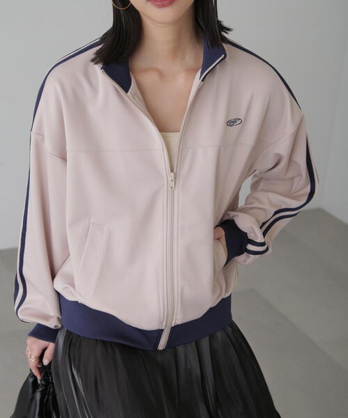 FREE'S MART（フリーズマート）の「◆サイドライントラックジャケット（ブルゾン・レディース・ホワイト/ネイビー・SMALL/MEDIUM）」の5枚目の写真