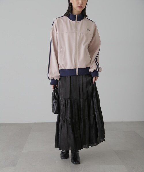 FREE'S MART（フリーズマート）の「◆サイドライントラックジャケット（ブルゾン・レディース・ホワイト/ネイビー・SMALL/MEDIUM）」の4枚目の写真