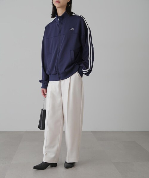 FREE'S MART（フリーズマート）の「◆サイドライントラックジャケット（ブルゾン・レディース・ホワイト/ネイビー・SMALL/MEDIUM）」の19枚目の写真