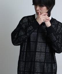 mesh knit crew neck / メッシュニットクルーネック unisex