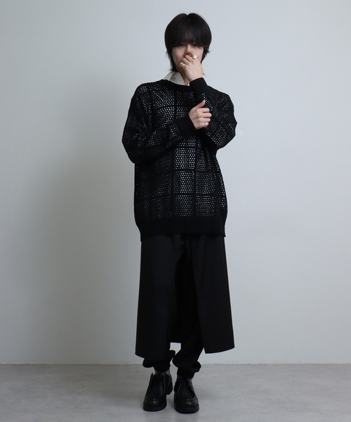 すぐお届け・送料込【READYMADE】CREW NECK KNIT / ニット CHAIN CREW KNIT - TIGHTBOOTH® タイトブース オフィシャル