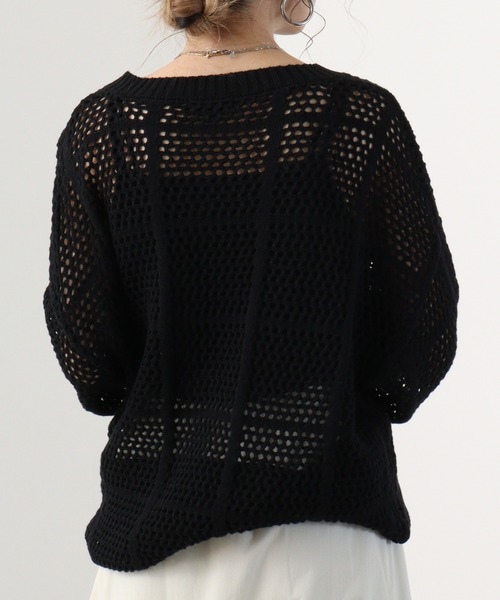 UNUSED 3G crew neck mesh knit ローゲージニット UNUSED 21ss 3G CREW NECK MESH KNIT