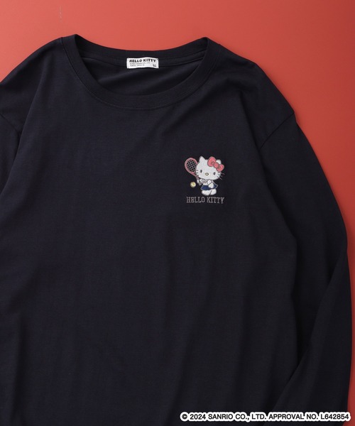 sanrio(サンリオ)の「Sanrio characters 長袖Tシャツ ハローキティ/けろけろけろっぴ/バッドばつ丸(Tシャツ/カットソー・メンズ・ネイビー/ブラック系/ブルー系その他/オートミール/チャコール/ホワイト/ブラック系1/ネイビー系/チャコールグレー/ブラック系2/ネイビー系2/ブラック/グレイッシュベージュ/ピンク系その他/ホワイト系/ブルー系その他2・M/L/LL)」の14枚目の写真