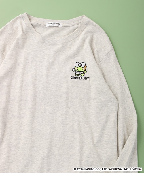 sanrio(サンリオ)の「Sanrio characters 長袖Tシャツ ハローキティ/けろけろけろっぴ/バッドばつ丸(Tシャツ/カットソー・メンズ・ネイビー/ブラック系/ブルー系その他/オートミール/チャコール/ホワイト/ブラック系1/ネイビー系/チャコールグレー/ブラック系2/ネイビー系2/ブラック/グレイッシュベージュ/ピンク系その他/ホワイト系/ブルー系その他2・M/L/LL)」の10枚目の写真
