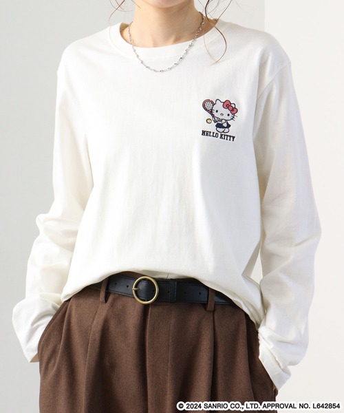 sanrio(サンリオ)の「Sanrio characters 長袖Tシャツ ハローキティ/けろけろけろっぴ/バッドばつ丸(Tシャツ/カットソー・メンズ・ネイビー/ブラック系/ブルー系その他/オートミール/チャコール/ホワイト/ブラック系1/ネイビー系/チャコールグレー/ブラック系2/ネイビー系2/ブラック/グレイッシュベージュ/ピンク系その他/ホワイト系/ブルー系その他2・M/L/LL)」の18枚目の写真