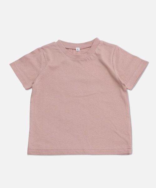 chil2（チルツー）の「コットン100％ 無地半袖Tシャツ（Tシャツ/カットソー・キッズ・ベージュ/イエロー/オレンジ/ラベンダー/ミント/ネイビー/ホワイト/オレンジ系/ピンク/レッド/ライトグリーン/グリーン/クリーム/グレー/チャコールグレー/ブルー/ブラック/スモークピンク/カーキ/サックスブルー・80ｃｍ/90cm/100cm/110cm/120cm/130cm/140cm/150cm/160cm）」の17枚目の写真