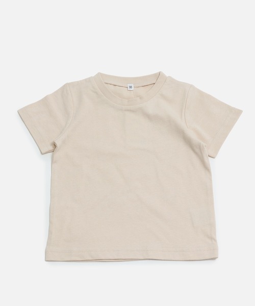 chil2（チルツー）の「コットン100％ 無地半袖Tシャツ（Tシャツ/カットソー・キッズ・ベージュ/イエロー/オレンジ/ラベンダー/ミント/ネイビー/ホワイト/オレンジ系/ピンク/レッド/ライトグリーン/グリーン/クリーム/グレー/チャコールグレー/ブルー/ブラック/スモークピンク/カーキ/サックスブルー・80ｃｍ/90cm/100cm/110cm/120cm/130cm/140cm/150cm/160cm）」の21枚目の写真