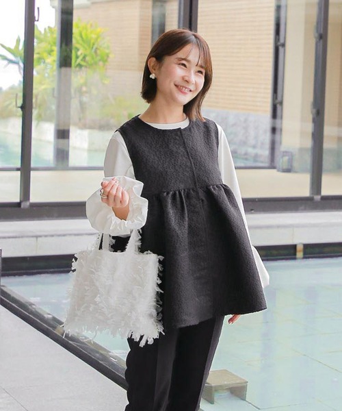 フェザーミニバッグ（トートバッグ）｜Fit more（フィットモア）の