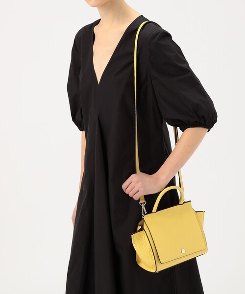 OAD NEW YORK(オーエーディーニューヨーク)の「【別注】OAD NEW YORK MINI PRIMA ハンドバッグ(ハンドバッグ・レディース・ブラック/ライトイエロー/ライトグレー・FREE)」の4枚目の写真