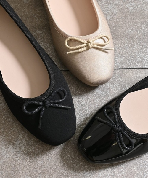 Honeys(ハニーズ)の「【はっ水】はっ水バレエシューズ(バレエシューズ・レディース・ゴールド/ブラック系その他/ブラック/ボルドー/シルバー/ダークブラウン・22.5/23.0/23.5/24.0/24.5/25.0)」の22枚目の写真