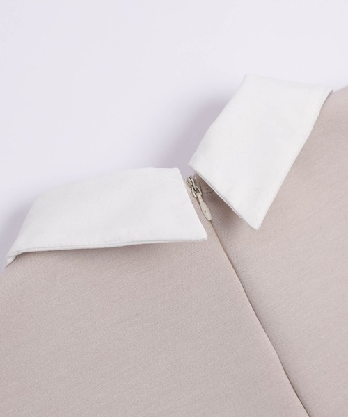 AMELY（エミリー）の「2Wayぺプラムトップス（Tシャツ/カットソー・レディース・ベージュ/ネイビー/グレー/ブラック・フリー）」の12枚目の写真