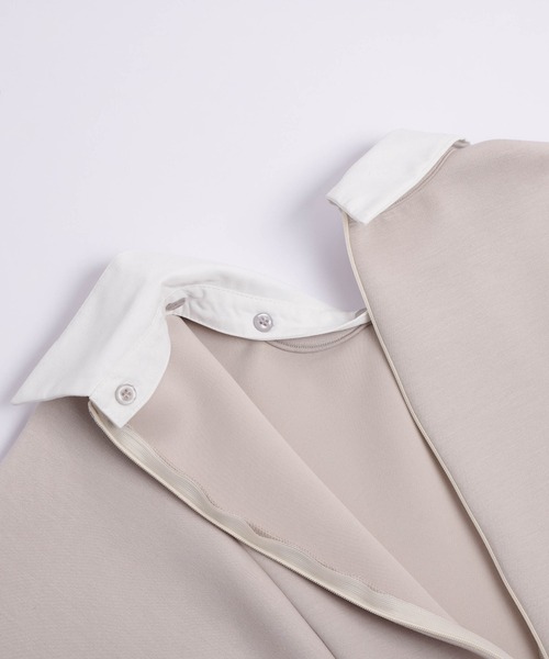 AMELY（エミリー）の「2Wayぺプラムトップス（Tシャツ/カットソー・レディース・ベージュ/ネイビー/グレー/ブラック・フリー）」の13枚目の写真