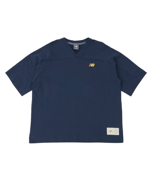 NEW BALANCE(ニューバランス)の「Sportswear Greatest Hits フットボールTシャツ(Tシャツ/カットソー・レディース・オフホワイト/ネイビー・SMALL/MEDIUM/LARGE/X-LARGE)」の7枚目の写真