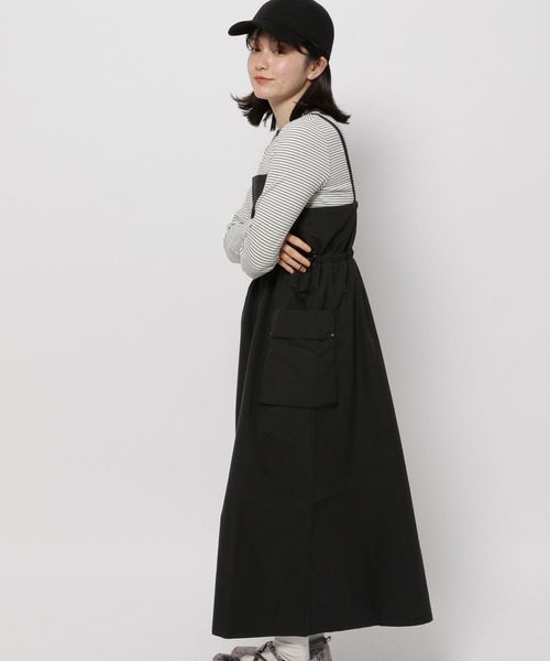 niko and...(ニコアンド)の「カーゴキャミワンピース(ワンピース・レディース・カーキ/ナチュラル/ブラック・LARGE/MEDIUM)」の5枚目の写真