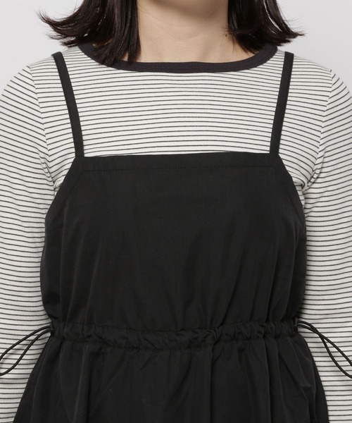 niko and...(ニコアンド)の「カーゴキャミワンピース(ワンピース・レディース・カーキ/ナチュラル/ブラック・LARGE/MEDIUM)」の14枚目の写真