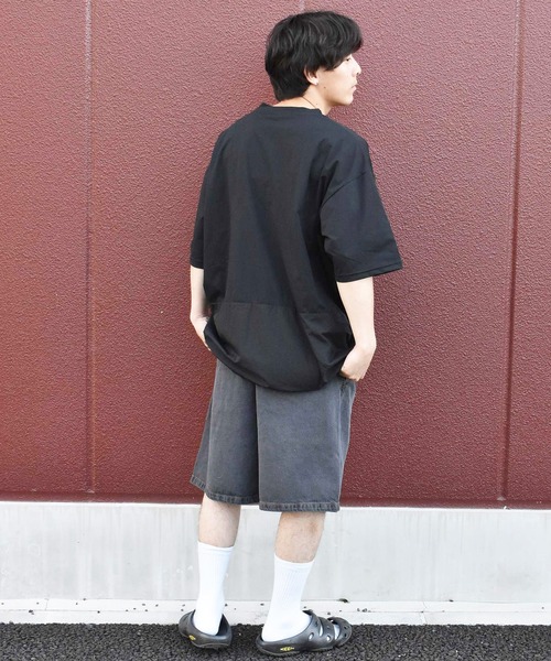 ムラサキスポーツ（ムラサキスポーツ）の「【ムラサキスポーツ限定】DEAR LAUREL/ディアローレル 半袖Tee オーバーサイズ ドロスト 速乾 D24S2111（Tシャツ/カットソー・メンズ・ブラック/グレー・M/L）」の21枚目の写真