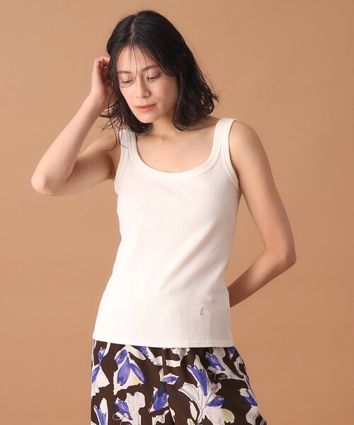 DRESSTERIOR（ドレステリア）の「◆【洗える/インナーやメインにも大活躍】ランダムテレコタンクトップ（タンクトップ・レディース・ブラック/オフホワイト・38/36）」の6枚目の写真