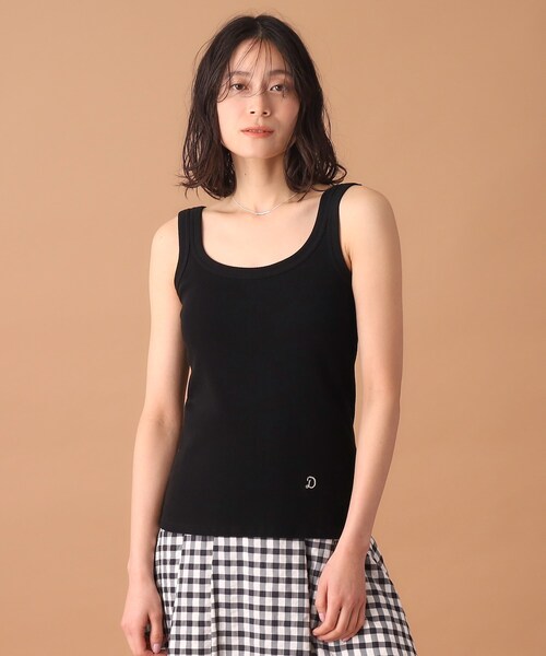 DRESSTERIOR（ドレステリア）の「◆【洗える/インナーやメインにも大活躍】ランダムテレコタンクトップ（タンクトップ・レディース・ブラック/オフホワイト・38/36）」の13枚目の写真