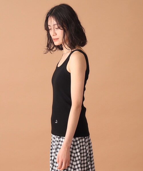 DRESSTERIOR（ドレステリア）の「◆【洗える/インナーやメインにも大活躍】ランダムテレコタンクトップ（タンクトップ・レディース・ブラック/オフホワイト・38/36）」の14枚目の写真
